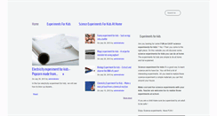 Desktop Screenshot of experiments-for-kids.com